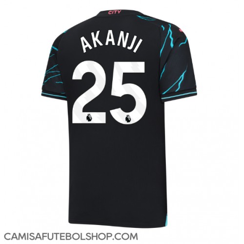 Camisa de time de futebol Manchester City Manuel Akanji #25 Replicas 3º Equipamento 2023-24 Manga Curta